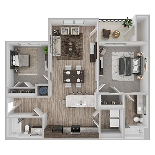 Floor plan 2 Bedroom