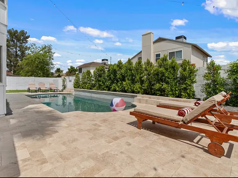 Travertine Pool Deck