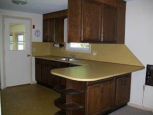 Partial kitchen area