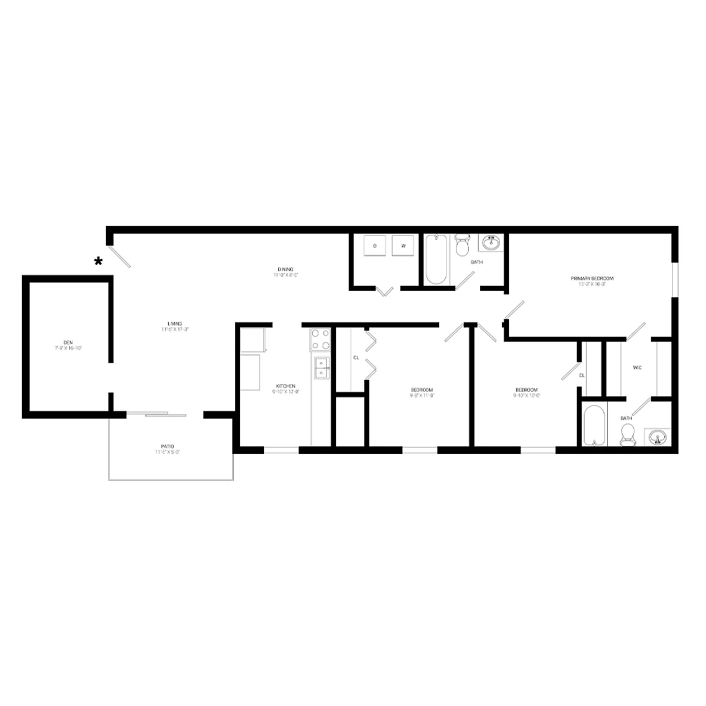 Floor plan The Oak