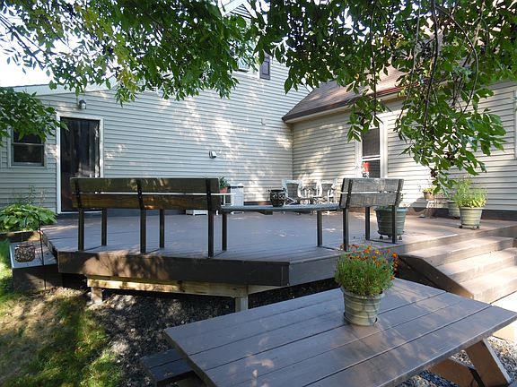 Large deck off kitchen