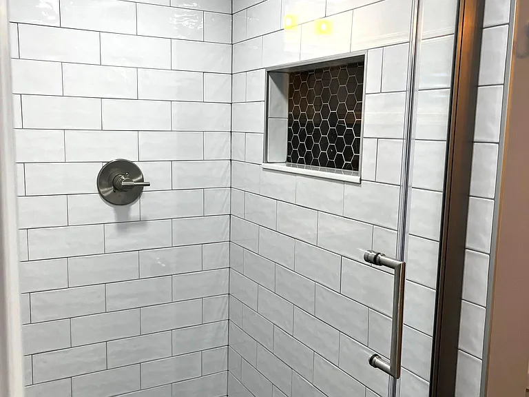 Lower level full bath is brand new