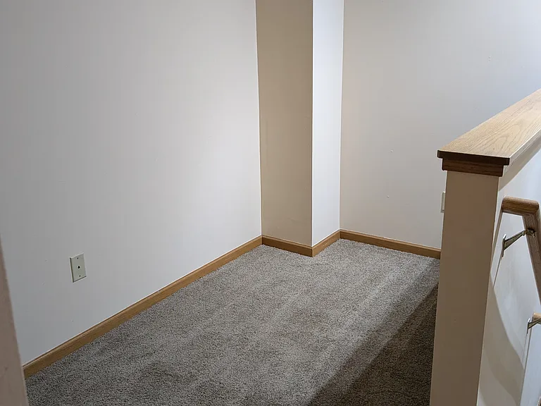 The upstairs landing area could be used as an office