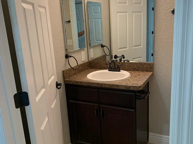 Hallway bathroom