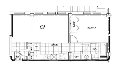 Floor plan 1 Bedroom 1 Bath