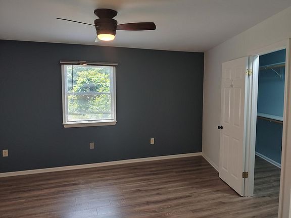 First bedroom with walk-in closet.