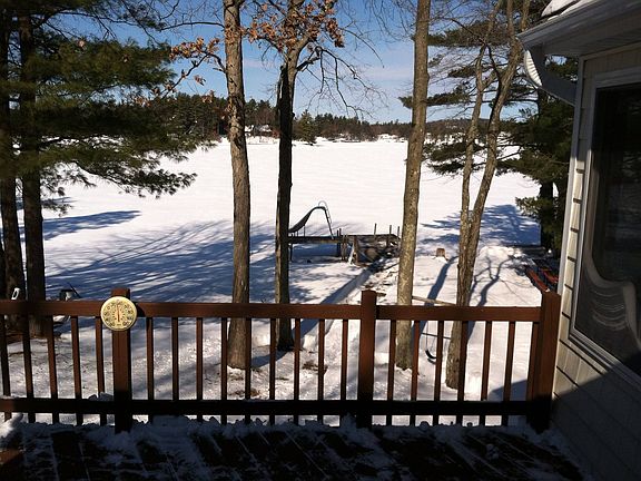 Lake winter from deck