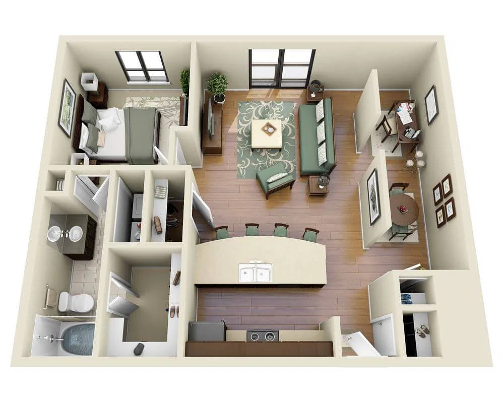 Floor plan Chambord (A1E)