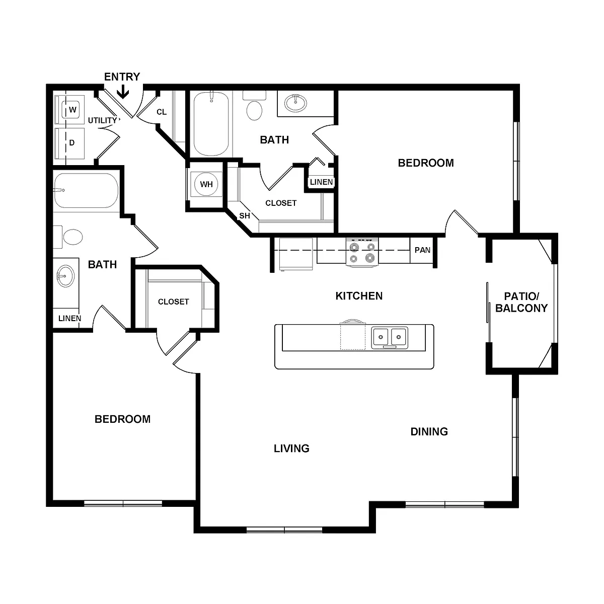 Floor plan 2X2
