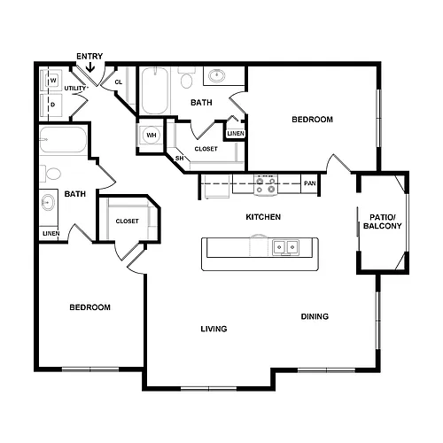 Floor plan 2X2