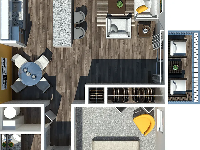 1 Bedroom 790 1 Bedroom 790