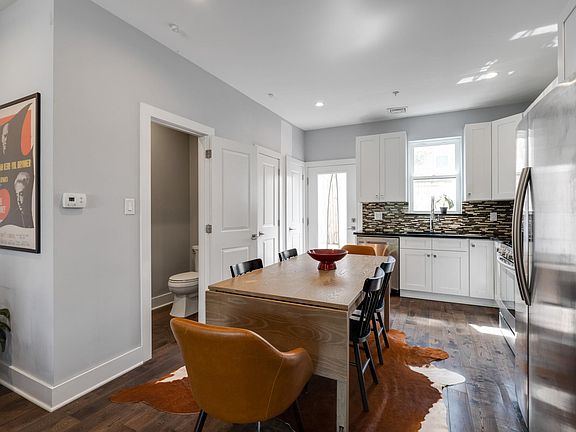 Kitchen + Powder room (table is able to stay)