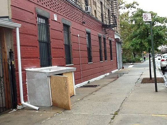 the side of the building