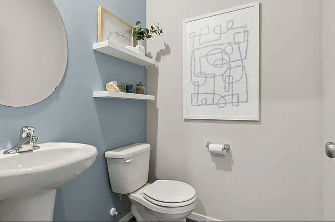 Main floor powder room.
