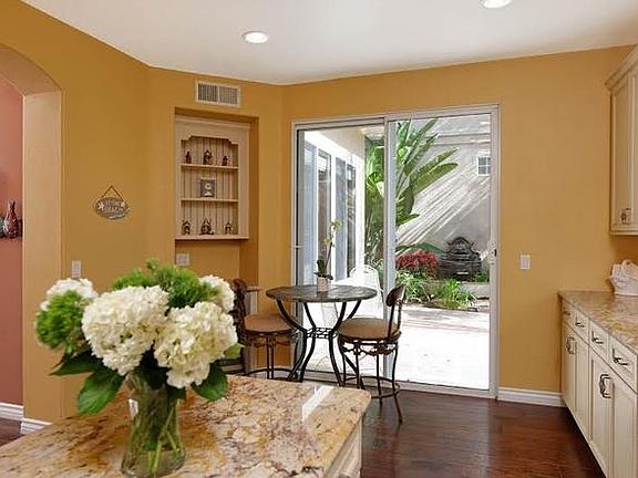 Kitchen view to patio