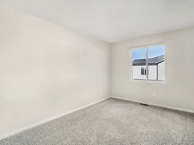 upstairs bedroom facing west