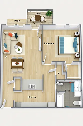 Floor plan 1b/1b classic