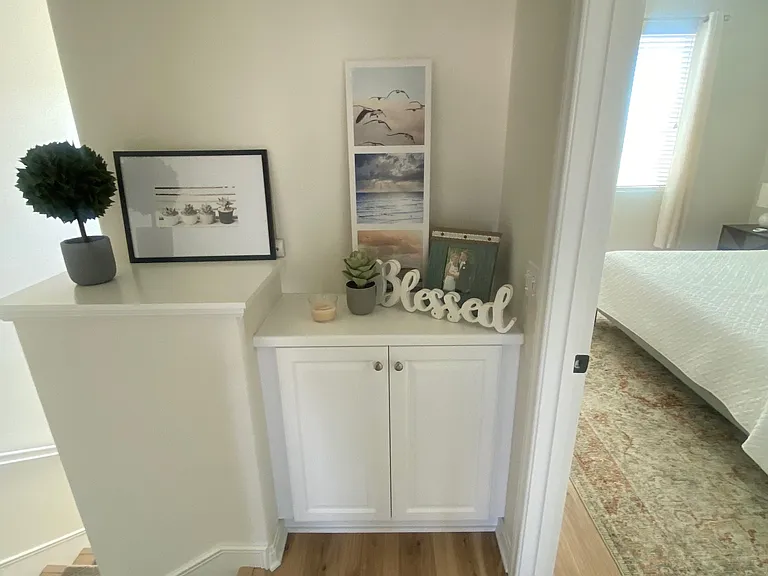 Additional linen storage off bedrooms