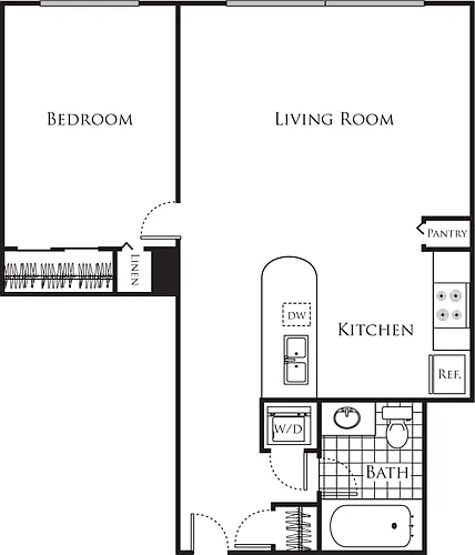 Floor plan 1 Bedroom FP 40