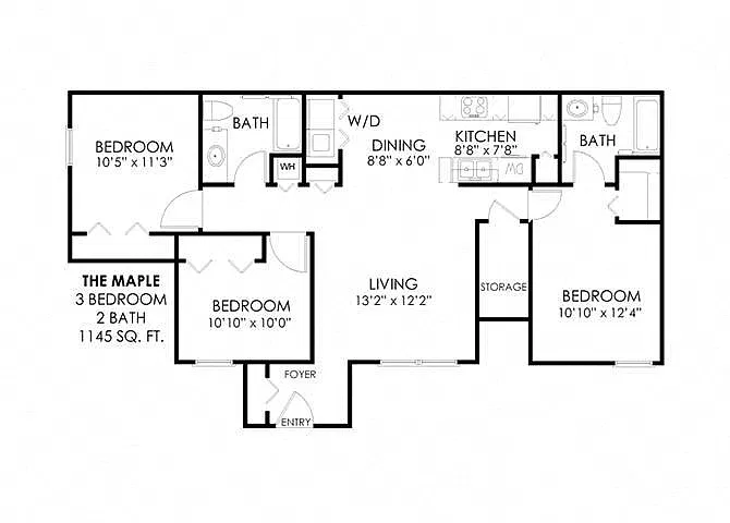 Floor plan The Maple