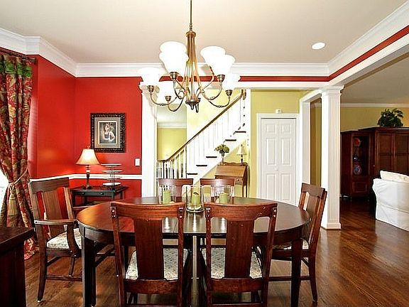 Dining Room w/view of Entry and Den