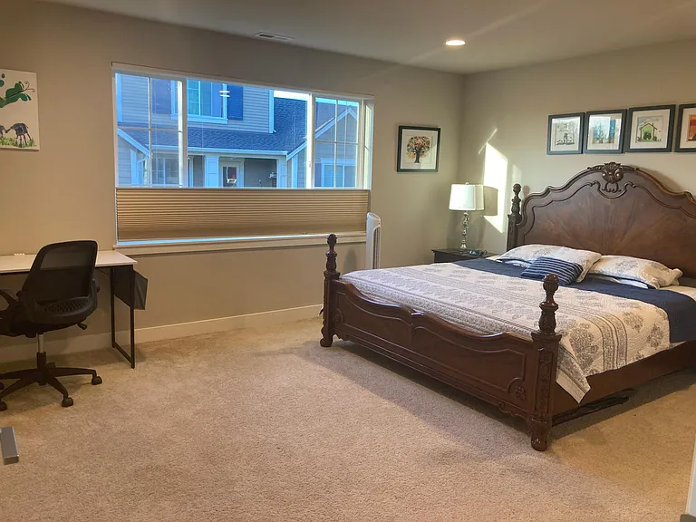 Upstairs: Master bedroom