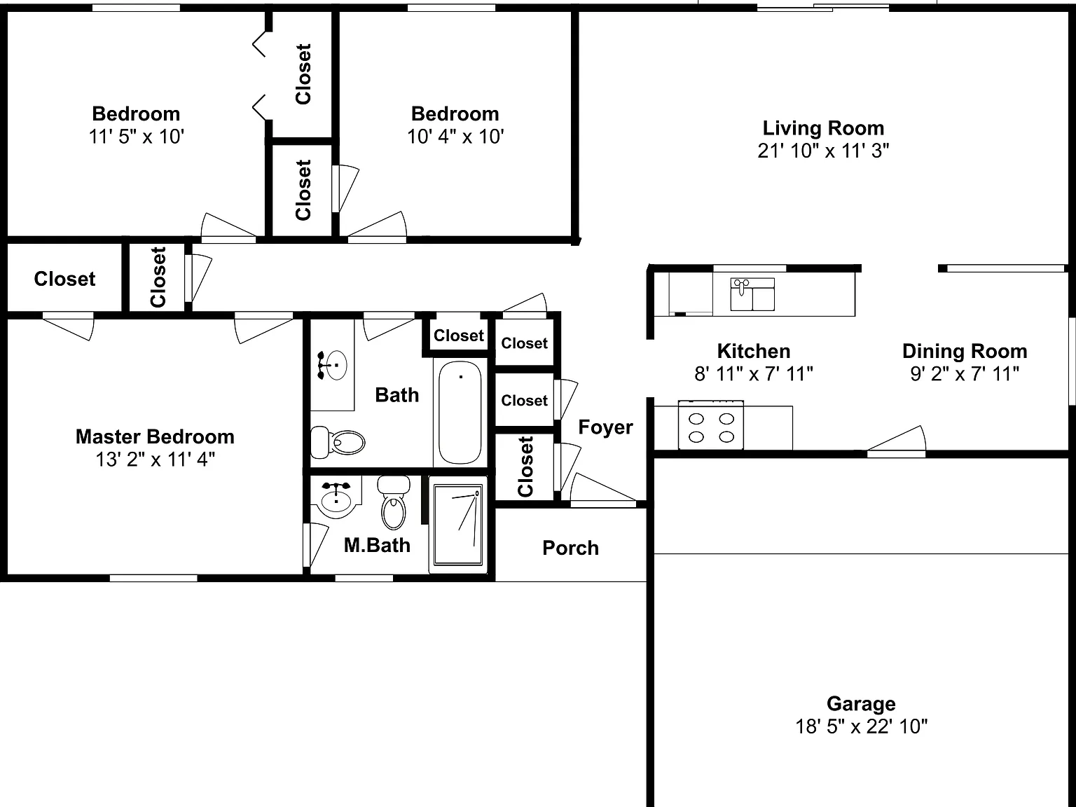 3 bed, 2.0 bath, 1192 sqft, $1,795 — Photo 2