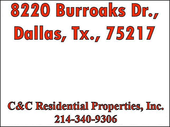 8220 Burroaks Dr, Dallas, TX 75217
