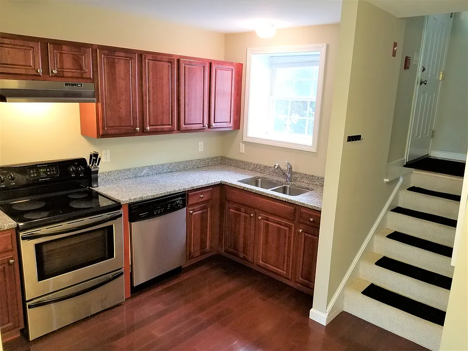 Stairs and Kitchen