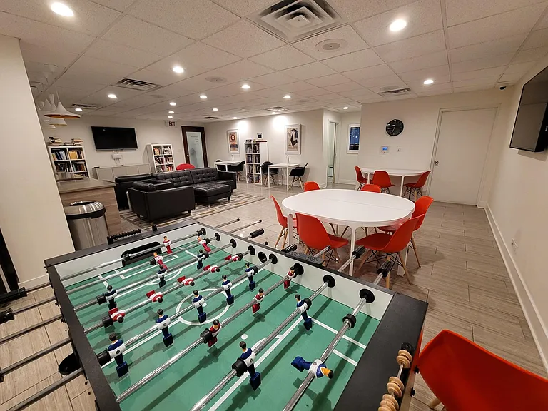 Game/Party Room that can be reserved for a small fee for private events