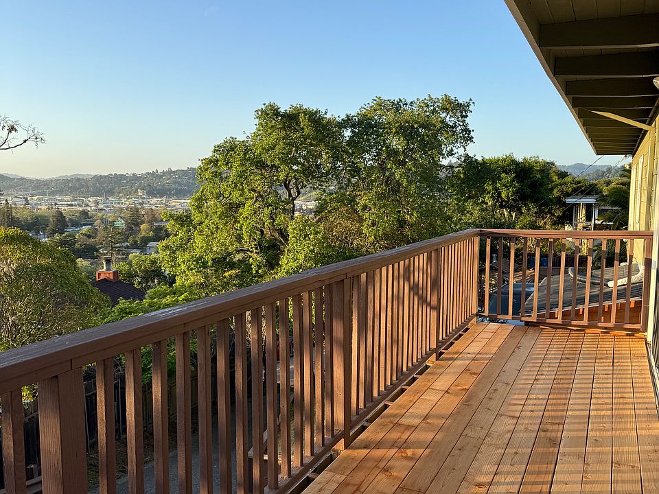 Front deck with views
