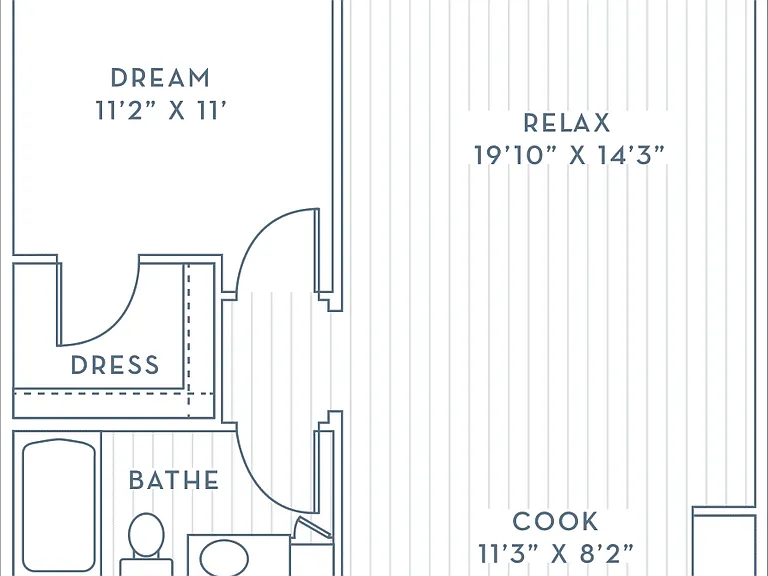 A3R floor plan Presley Uptown