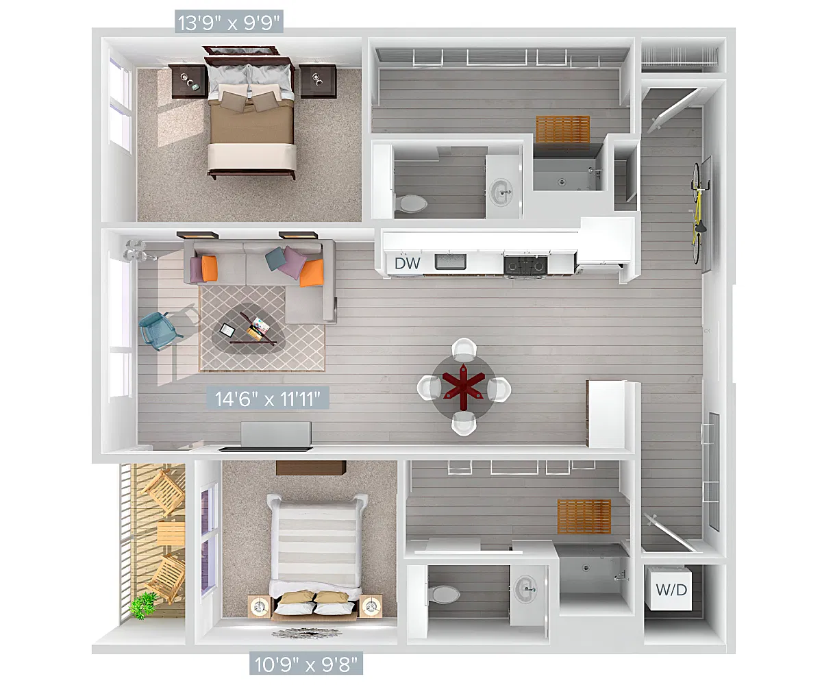 Floor plan B7V-1115-Deck
