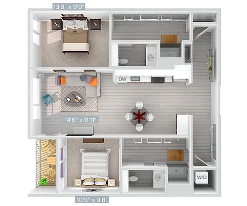 Floor plan B7V-1115-Deck