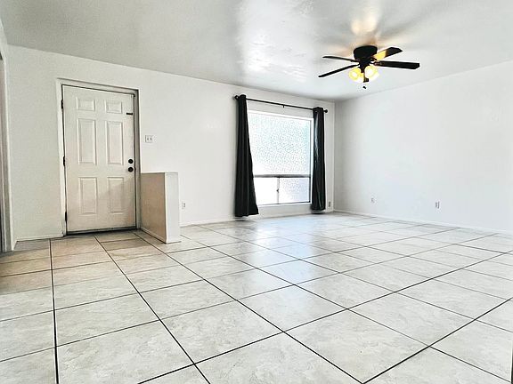Spacious Living room, brand new ceiling fan.