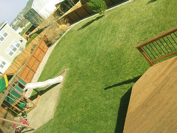 large yard 3x the picture, double deck