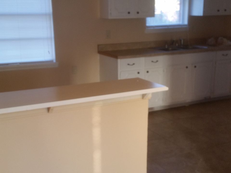 Bar between living and kitchen