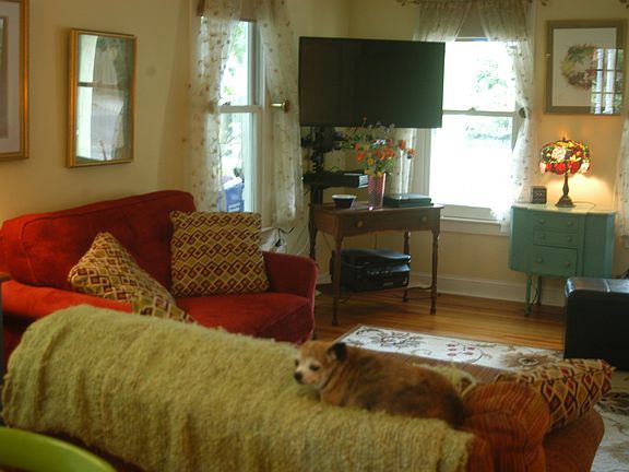 Front; Family room