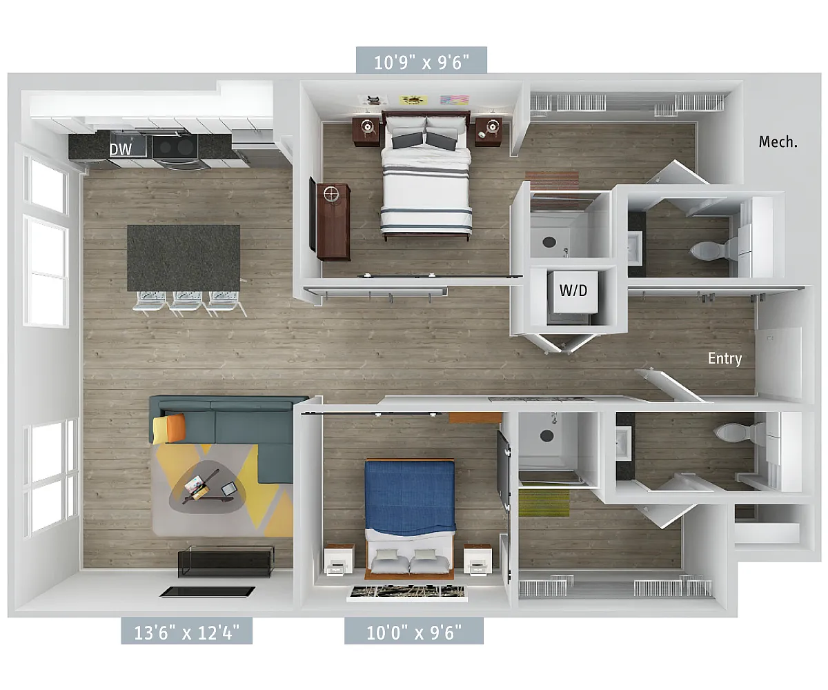 Floor plan B6-1002-Urban