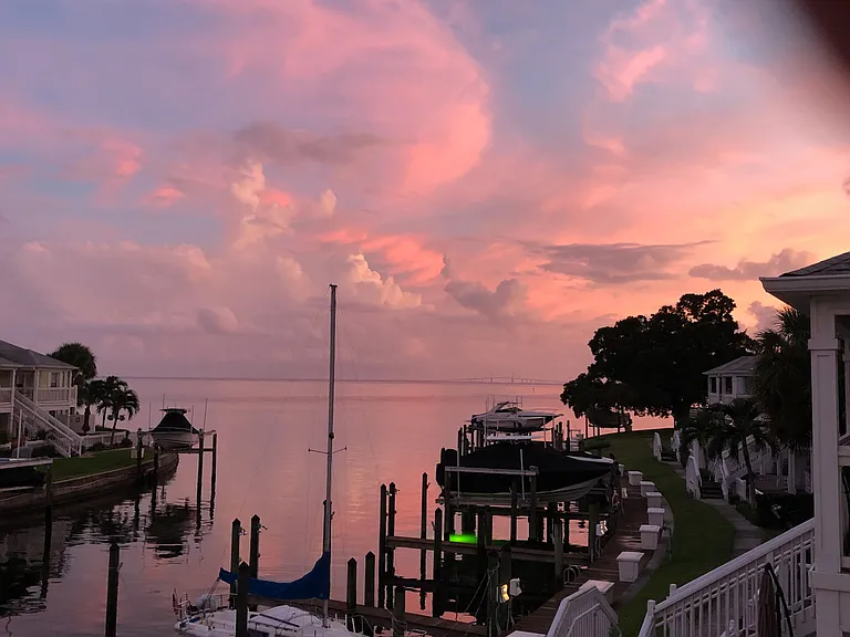 Unbelievably beautiful sunsets as seen from the covered patio.