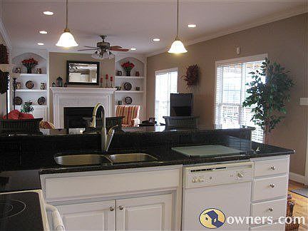 Kitchen open to family room