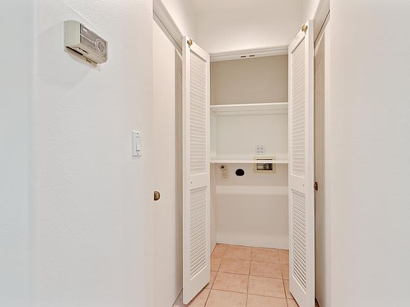 Laundry hookups inside unit
