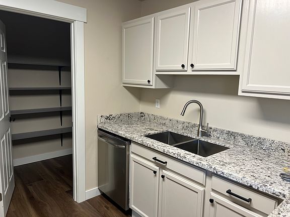 New under counter mounted sink with new kitchen faucet