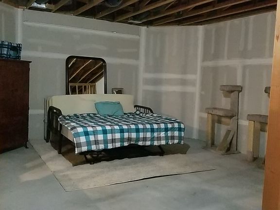 Room in partial finished bas