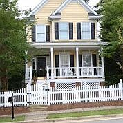 Corner lot fenced yard