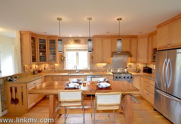 Custom Cabinetry with lighting underneath and top of the line appliances