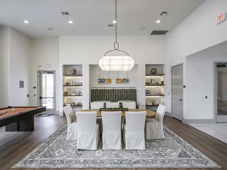 Spacious community dining area