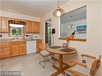 Table Space in Kitchen opening to Dining Room