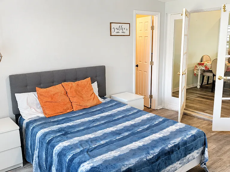 Nightstands and light included