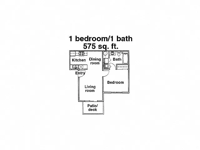 Floor plan One-Bedroom